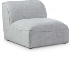 Miramar Linen Textured Fabric Upholstered Armless Modular Chair