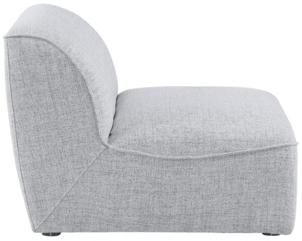 Miramar Linen Textured Fabric Upholstered Armless Modular Chair