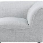 Miramar Linen Textured Fabric Upholstered Corner Modular Chair