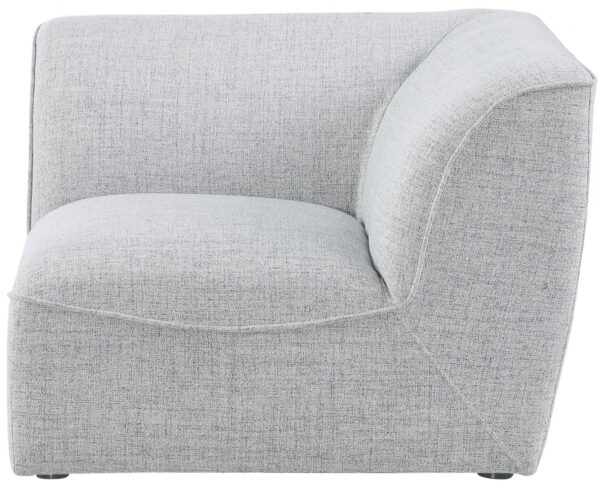 Miramar Linen Textured Fabric Upholstered Corner Modular Chair
