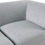 Miramar Linen Textured Fabric Upholstered Corner Modular Chair