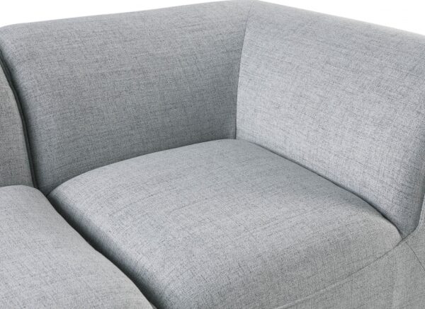 Miramar Linen Textured Fabric Upholstered Corner Modular Chair