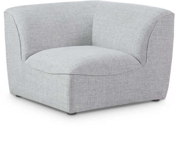 Miramar Linen Textured Fabric Upholstered Corner Modular Chair