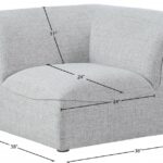 Miramar Linen Textured Fabric Upholstered Corner Modular Chair