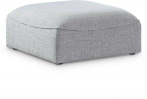 Miramar Linen Textured Fabric Upholstered Modular Ottoman