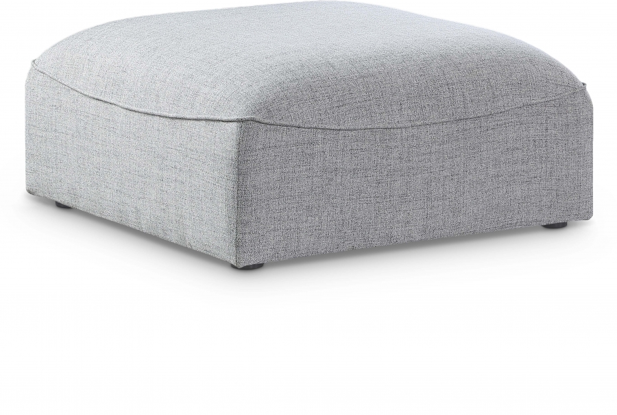 Miramar Linen Textured Fabric Upholstered Modular Ottoman