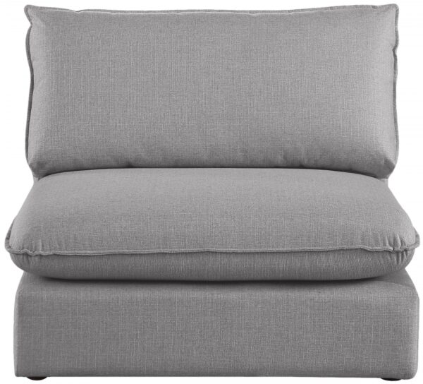 Mackenzie Linen Textured Fabric Upholstered Armless Modular Chair
