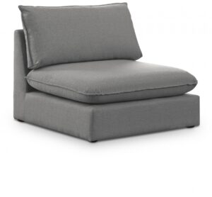 Mackenzie Linen Textured Fabric Upholstered Armless Modular Chair