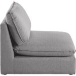 Mackenzie Linen Textured Fabric Upholstered Armless Modular Chair