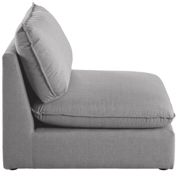 Mackenzie Linen Textured Fabric Upholstered Armless Modular Chair