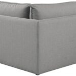 Mackenzie Linen Textured Fabric Upholstered Corner Modular Chair