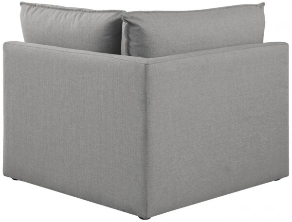 Mackenzie Linen Textured Fabric Upholstered Corner Modular Chair