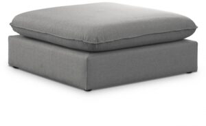 Mackenzie Linen Textured Fabric Upholstered Modular Ottoman