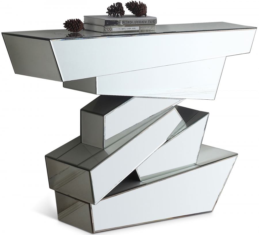 Jade Mirrored Console Table