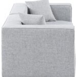 Cube 72" Fabric Upholstered 2pc. Modular Loveseat