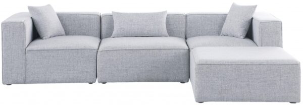 Cube 108" Fabric Upholstered 4pc Modular Sectional