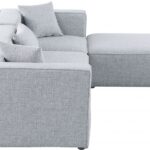 Cube 108" Fabric Upholstered 4pc Modular Sectional