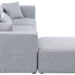 Cube 108" Fabric Upholstered 4pc Modular Sectional