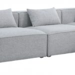 Cube 144" Fabric Upholstered 5pc Modular Sectional
