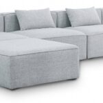 Cube 144" Fabric Upholstered 5pc Modular Sectional
