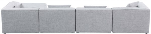 Cube 144" Fabric Upholstered 5pc Modular Sectional