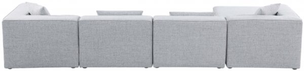 Cube 144" Fabric Upholstered 5pc Modular Sectional