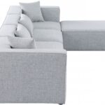 Cube 144" Fabric Upholstered 5pc Modular Sectional