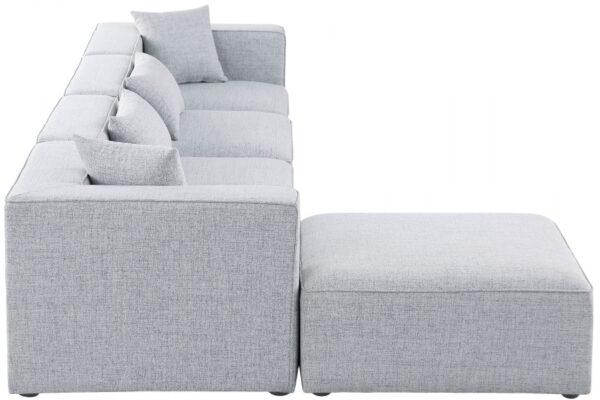 Cube 144" Fabric Upholstered 5pc Modular Sectional