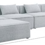 Cube 144" Fabric Upholstered 5pc Modular Sectional