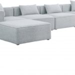 Cube 144" Fabric Upholstered 5pc Modular Sectional