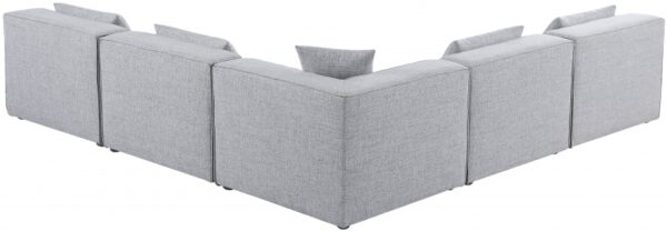 Cube 108" Fabric Upholstered 5pc Modular Sectional