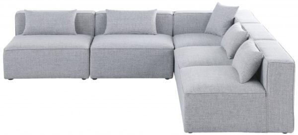 Cube 108" Fabric Upholstered 5pc Modular Sectional