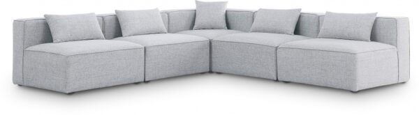 Cube 108" Fabric Upholstered 5pc Modular Sectional