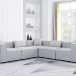 Cube 108" Fabric Upholstered 5pc Modular Sectional
