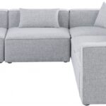 Cube 108" Fabric Upholstered 5pc Modular Sectional