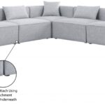 Cube 108" Fabric Upholstered 5pc Modular Sectional