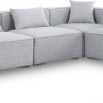 Cube 108" Fabric Upholstered 6pc Modular Sectional