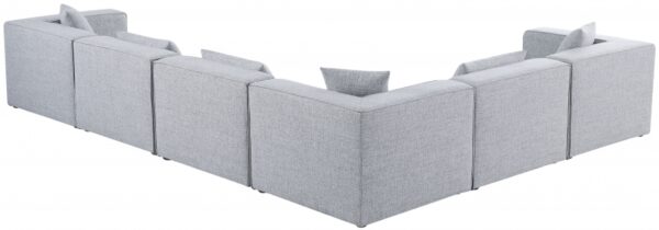 Cube 108" Fabric Upholstered 6pc Modular Sectional