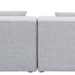 Cube 144" Fabric Upholstered 6pc Modular Sectional