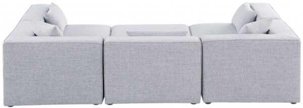 Cube 108" Fabric Upholstered 6pc Modular Sectional