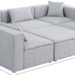 Cube 108" Fabric Upholstered 6pc Modular Sectional