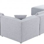 Cube 144" Fabric Upholstered 7pc Modular Sectional