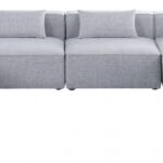 Cube 144" Fabric Upholstered 7pc Modular Sectional