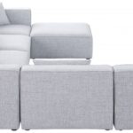 Cube 144" Fabric Upholstered 7pc Modular Sectional