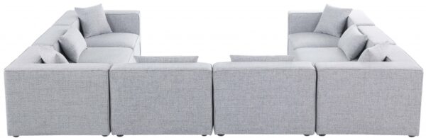 Cube 144" Fabric Upholstered 8pc Modular Sectional