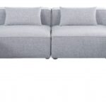 Cube 144" Fabric Upholstered 8pc Modular Sectional