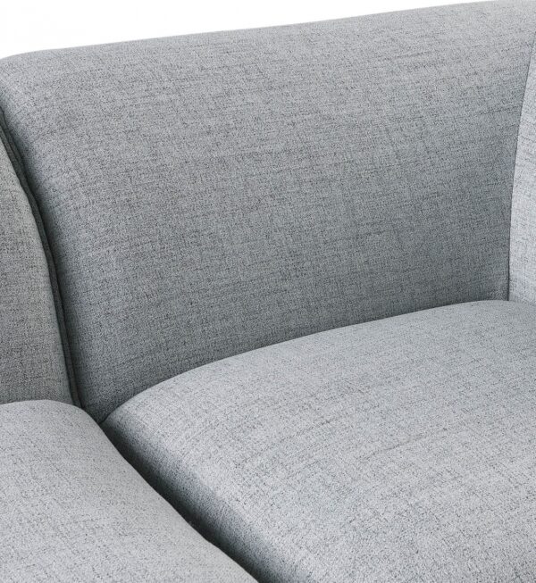 Miramar 132" Linen Textured Fabric Upholstered 4pc. Armless Modular Sofa