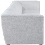 Miramar 142" Linen Textured Fabric Upholstered 4pc. Modular Sofa