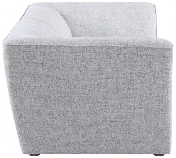 Miramar 76" Linen Textured Fabric Upholstered 2pc. Modular Loveseat