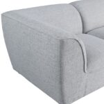 Miramar 76" Linen Textured Fabric Upholstered 2pc. Modular Loveseat